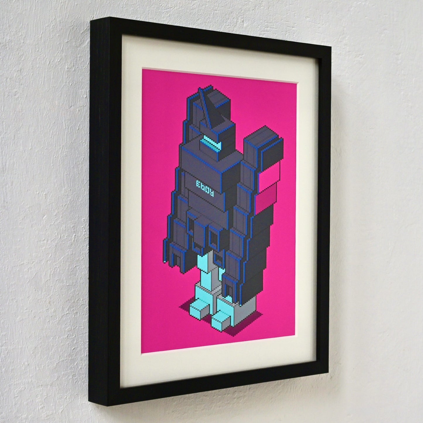 CyberP Bot Art Print Framed
