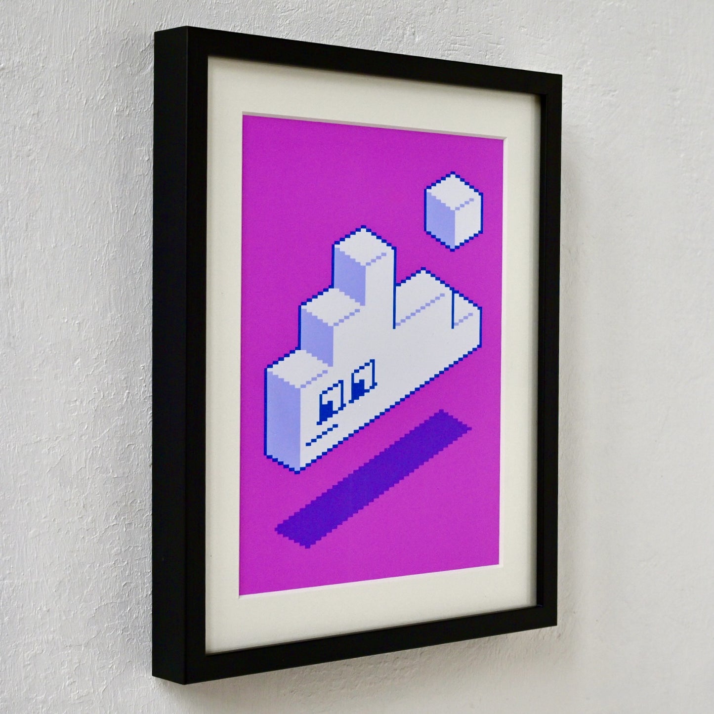 ISO Cloud Art Print Framed