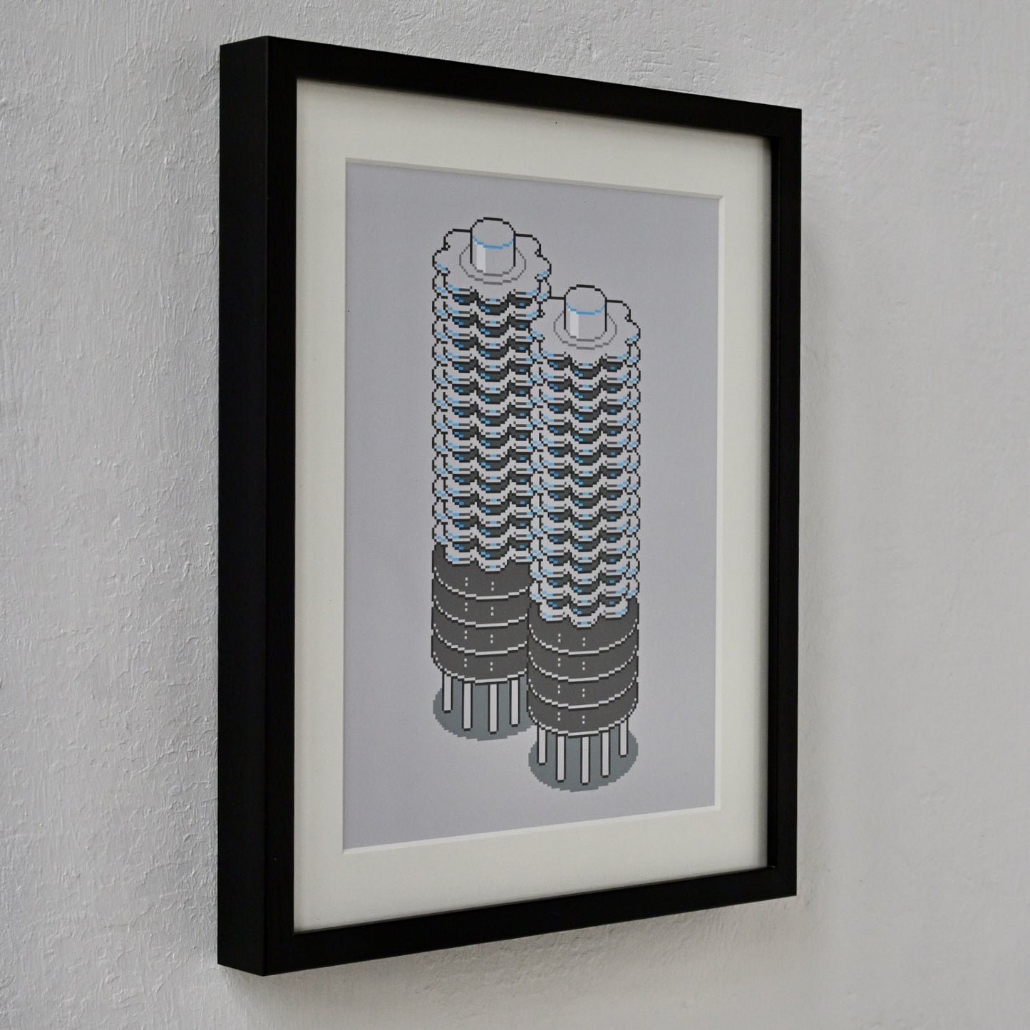 Marina City Art Print Framed
