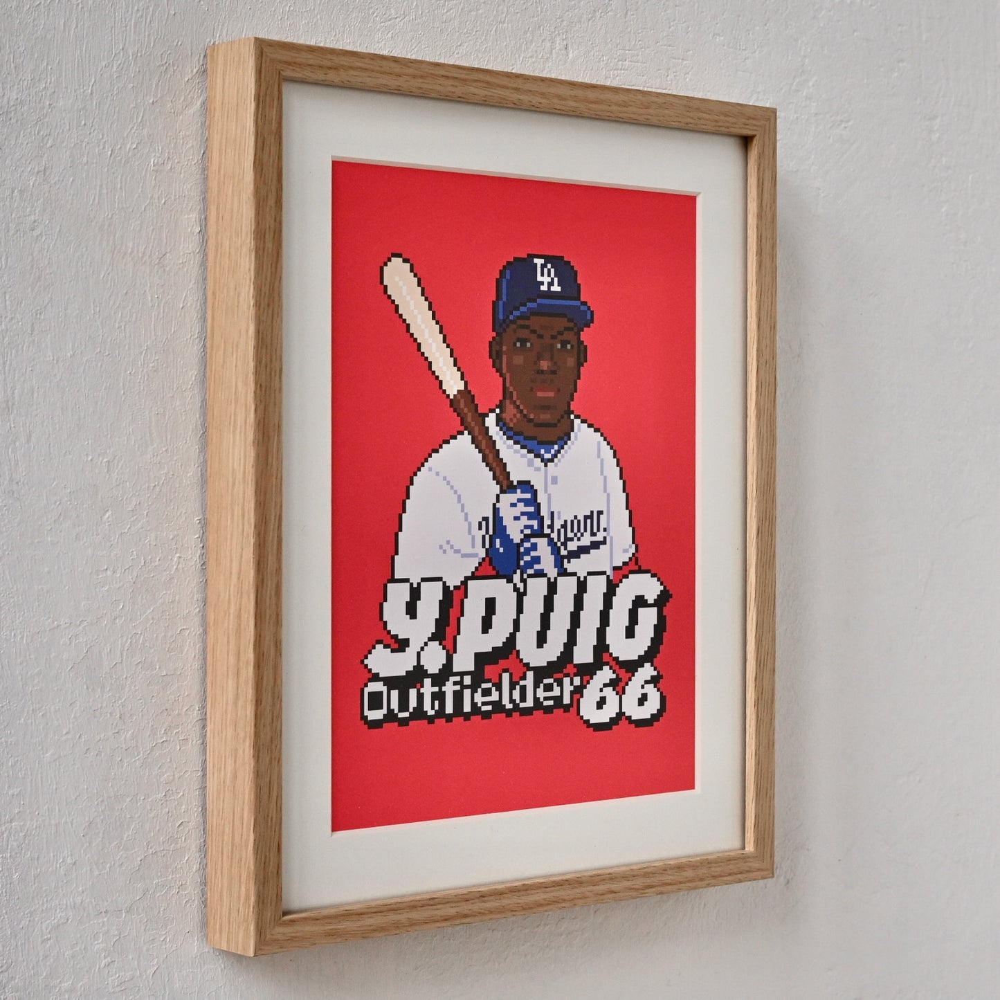 Yasiel Puig Art Print Framed
