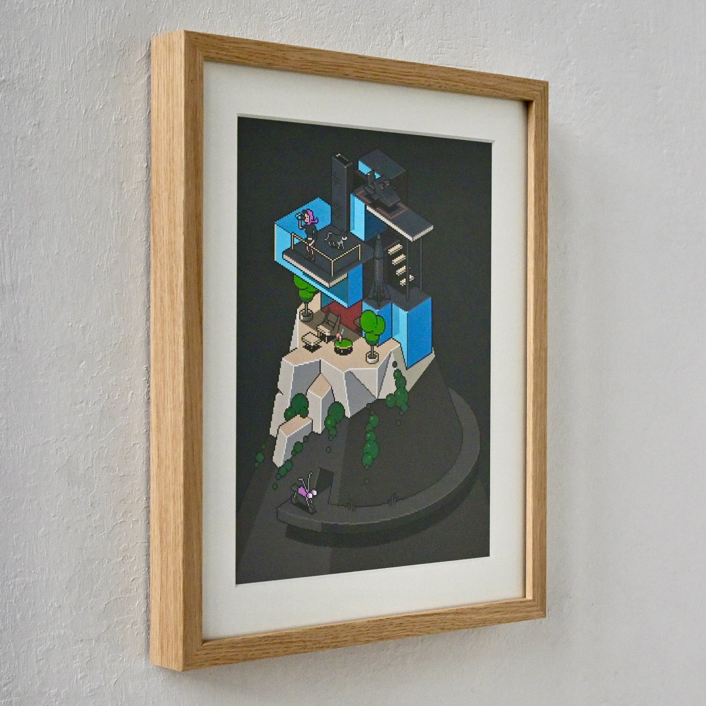 Spy Villa Art Print Framed