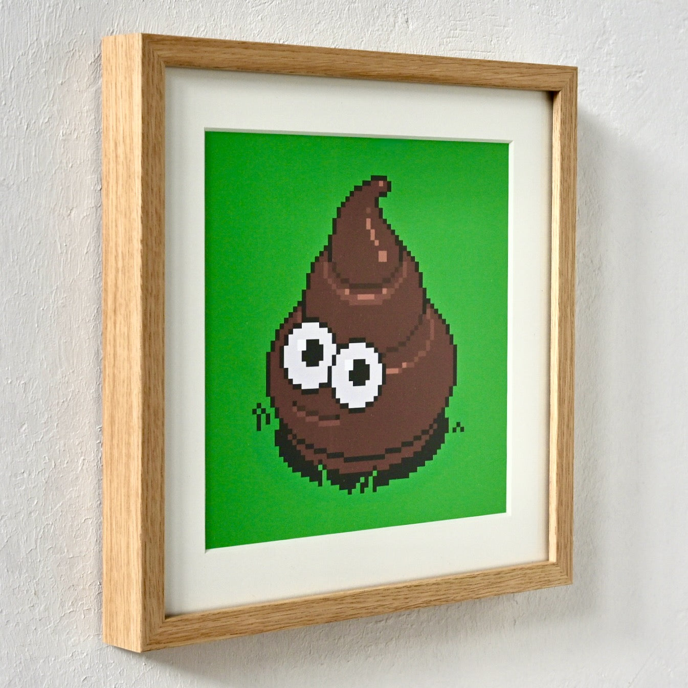 Googly Poop Art Print Framed