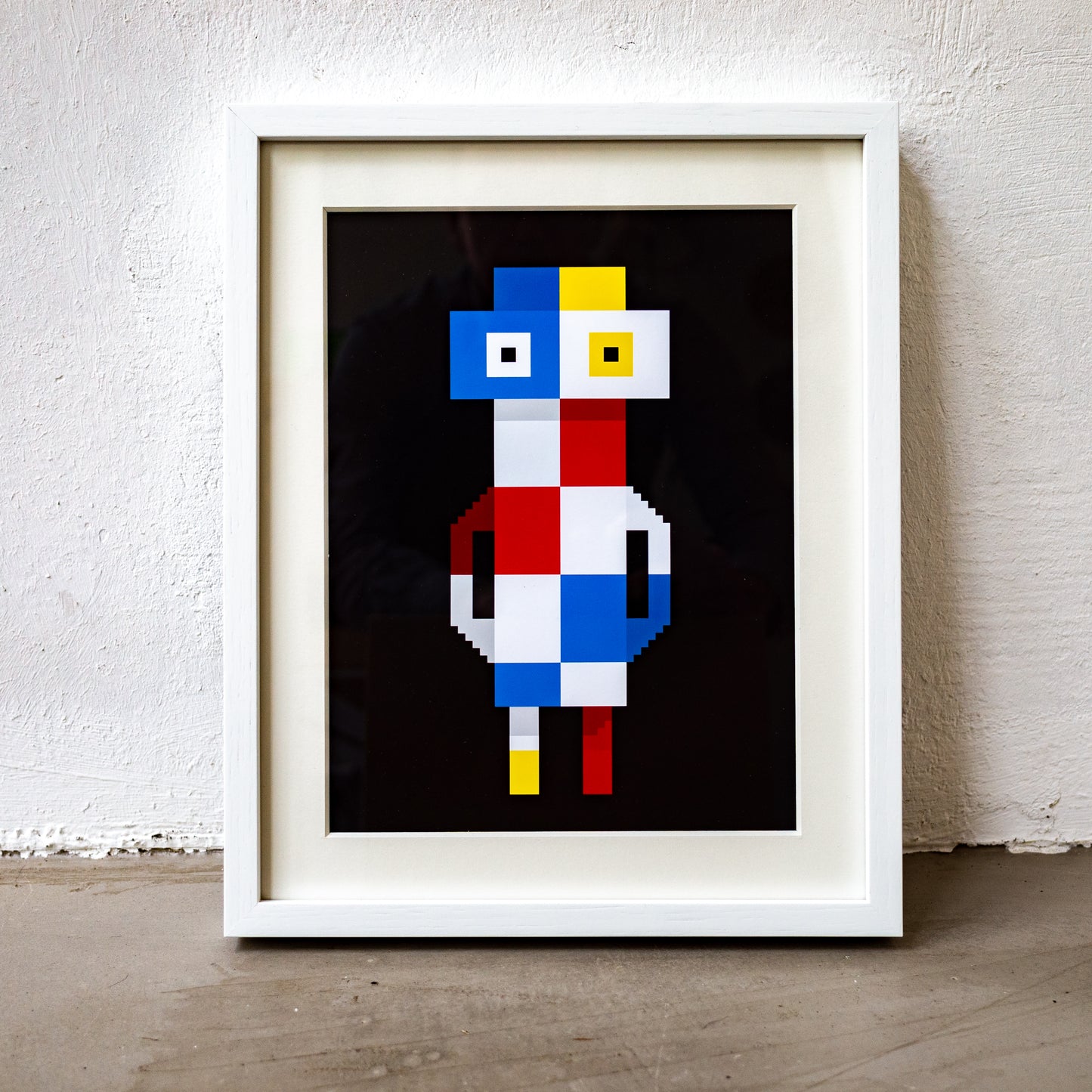 Blockbob SquareAsF Art Print Framed