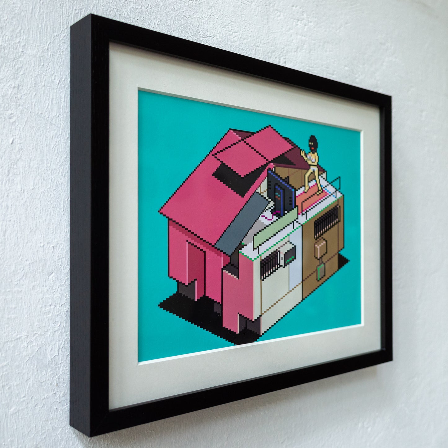 Omotesando B15 Building Art Print Framed