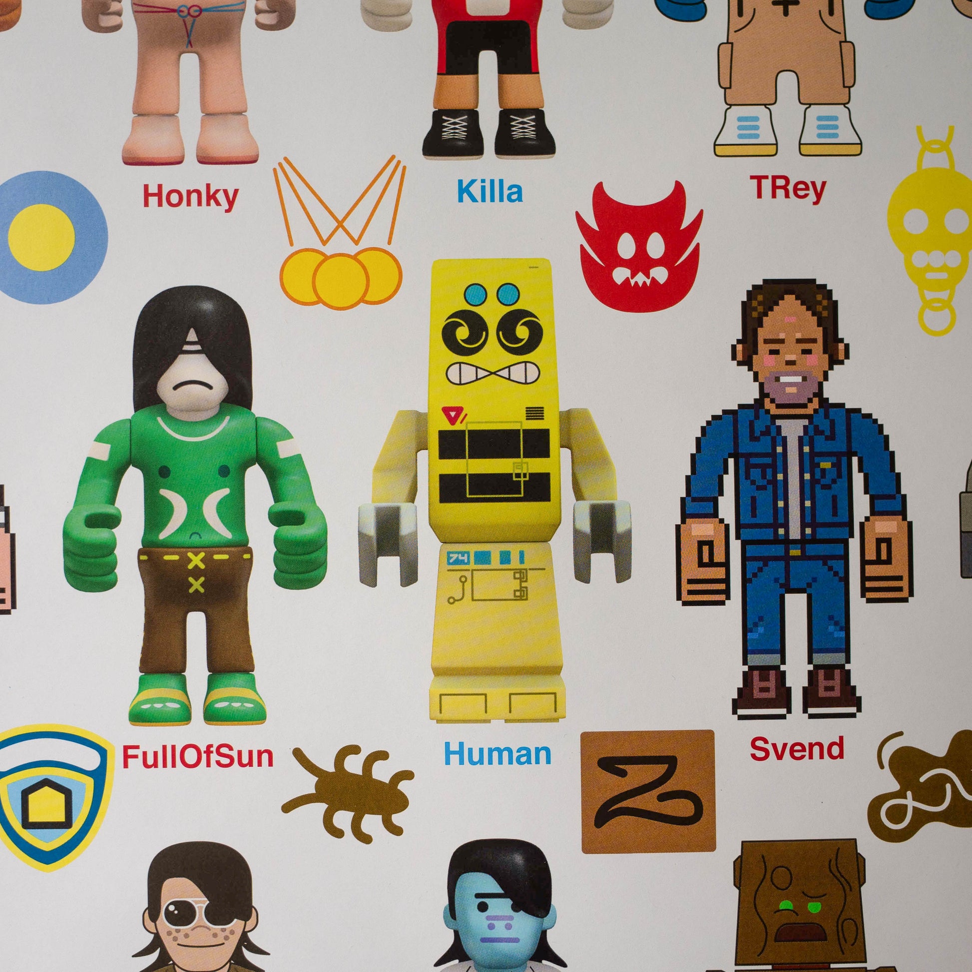 Kidrobot Peecol Toy Art Poster – by eBoy
