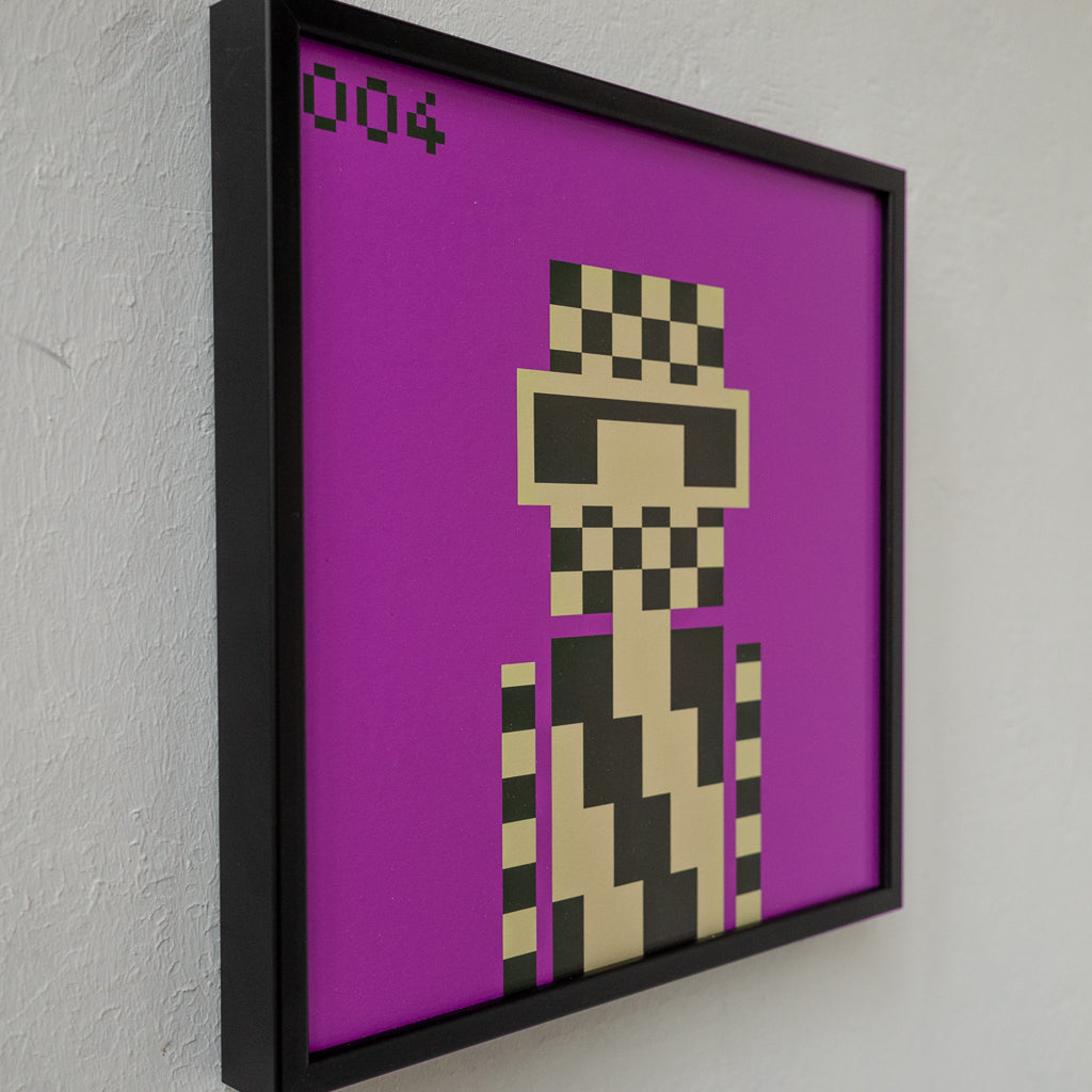 Blockbob 004 Art Print Framed