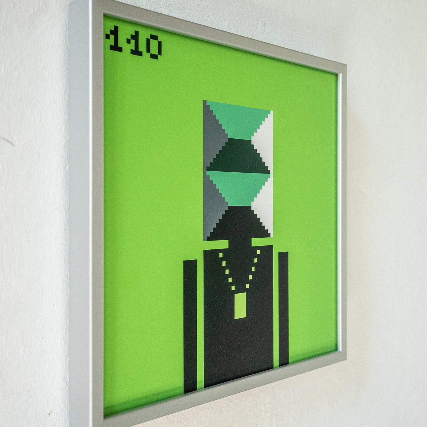 Blockbob 110 Art Print Framed