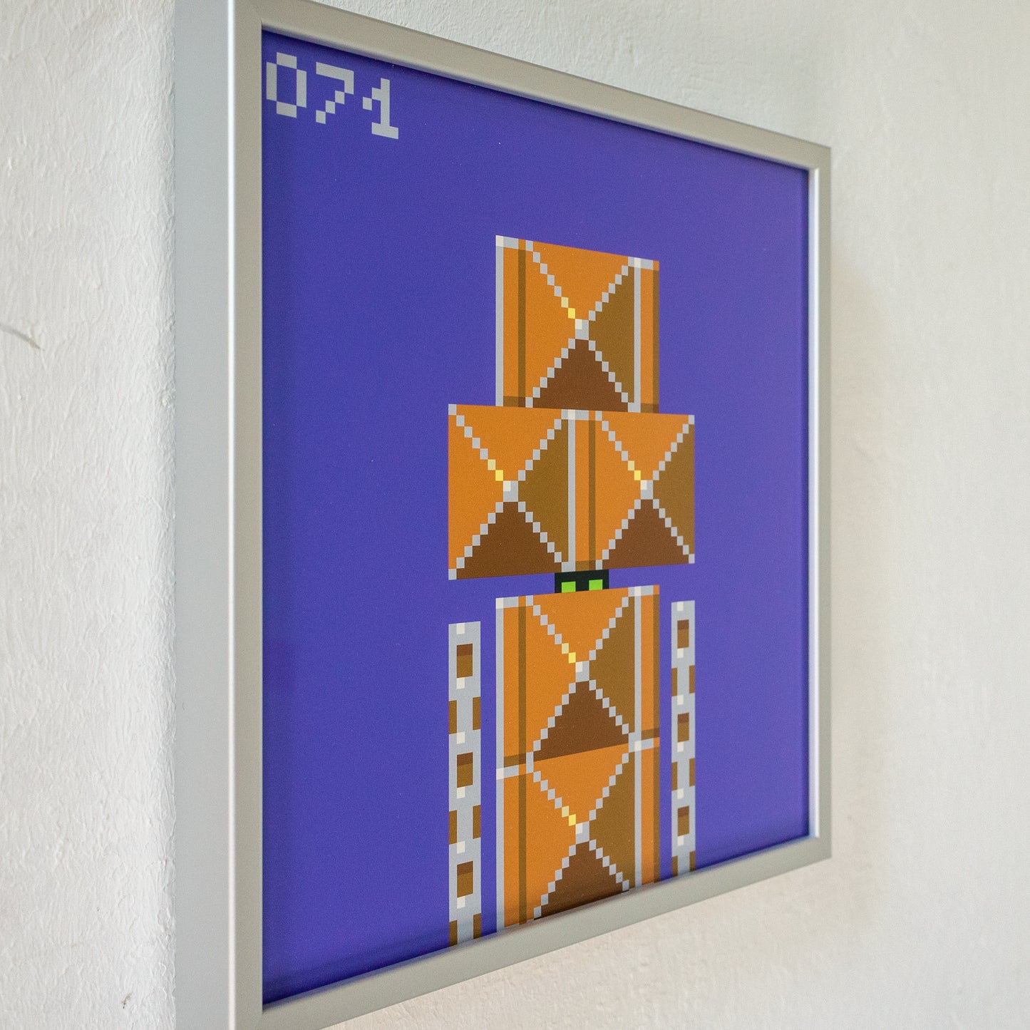 Blockbob 071 Art Print Framed