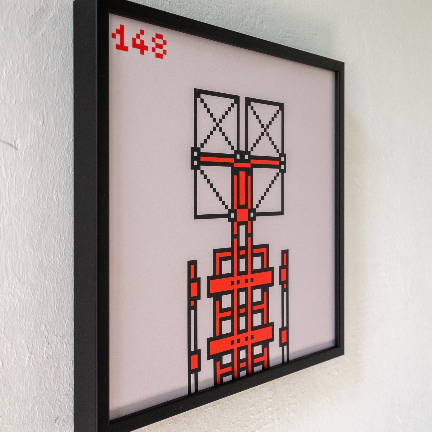 Blockbob 148 Art Print Framed