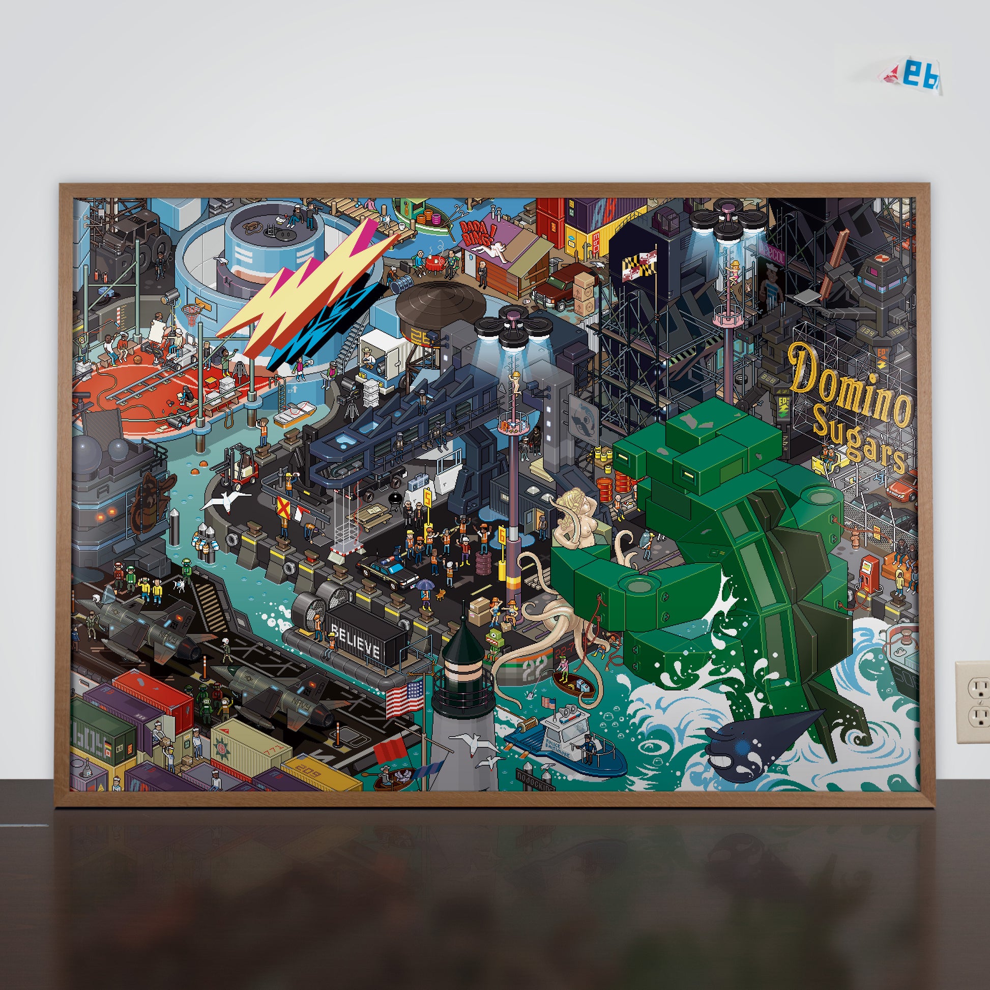 Baltimore pixel art poster by eBoy