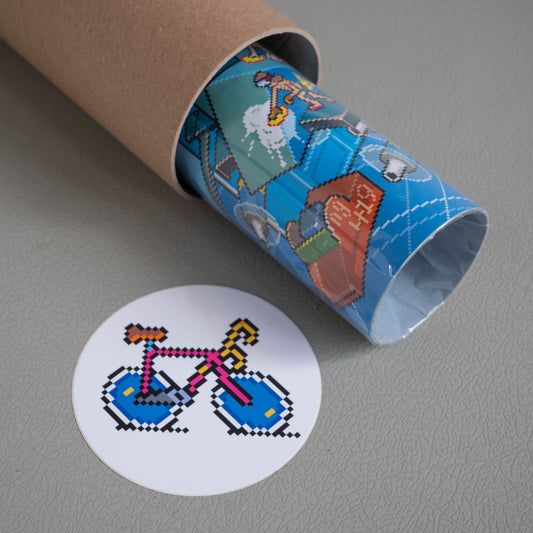 BazQux pixel art poster by eBoy