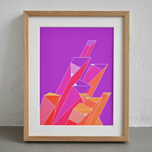 Astral Shards Art Print Framed