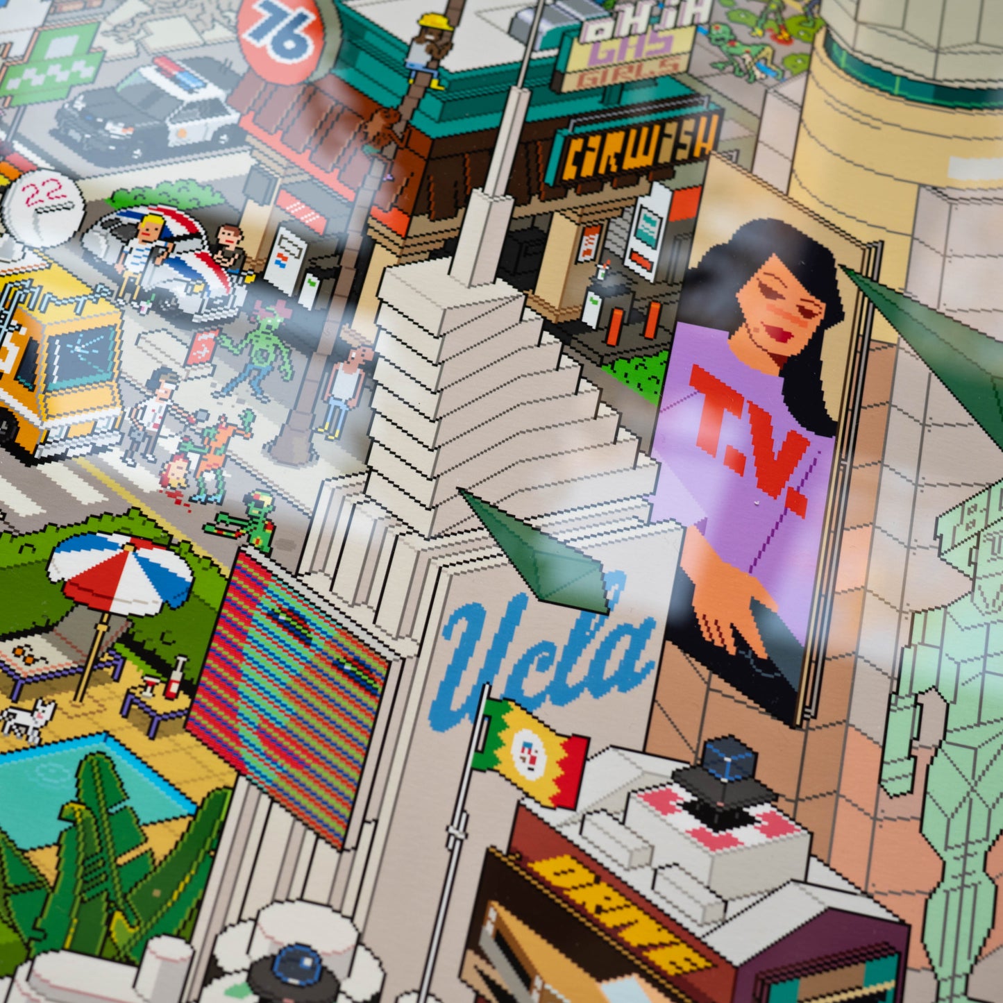 LA 'Hot Dog' Art Print Framed