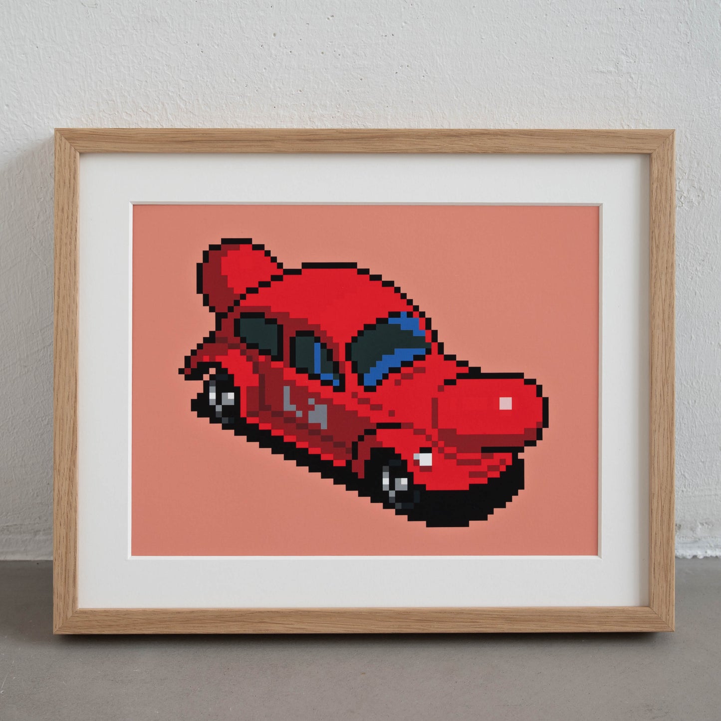 Hot Dog Beetle Art Print Framed
