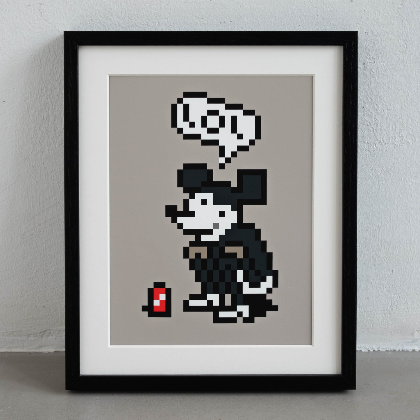 LOL Mouse Art Print Framed