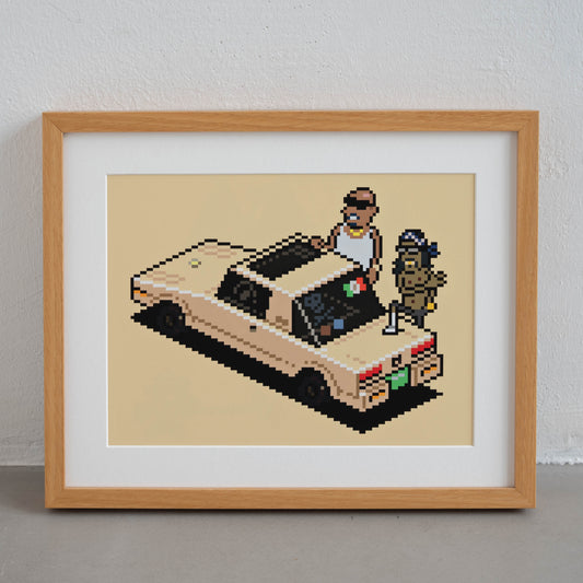 Bajito & Suavecito Art Print Framed