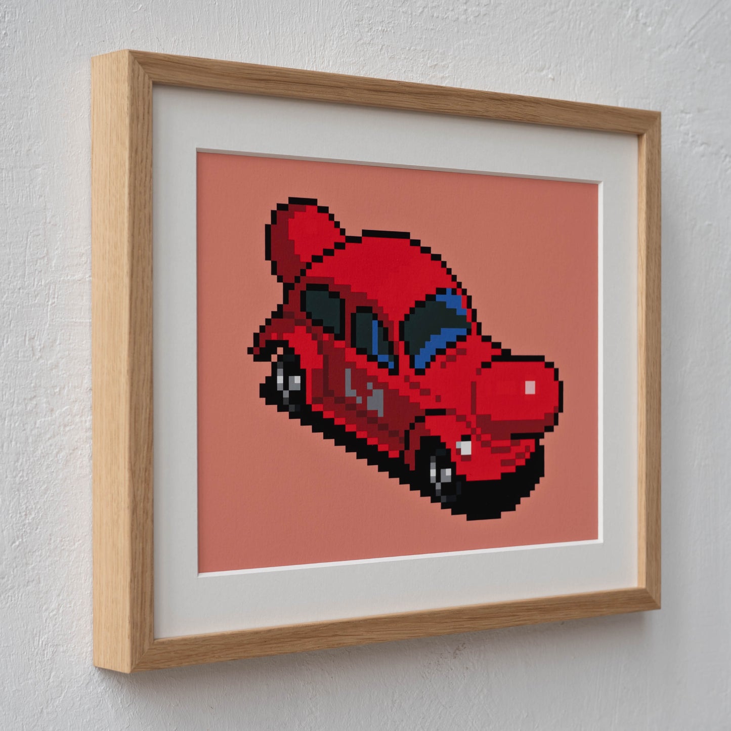 Hot Dog Beetle Art Print Framed