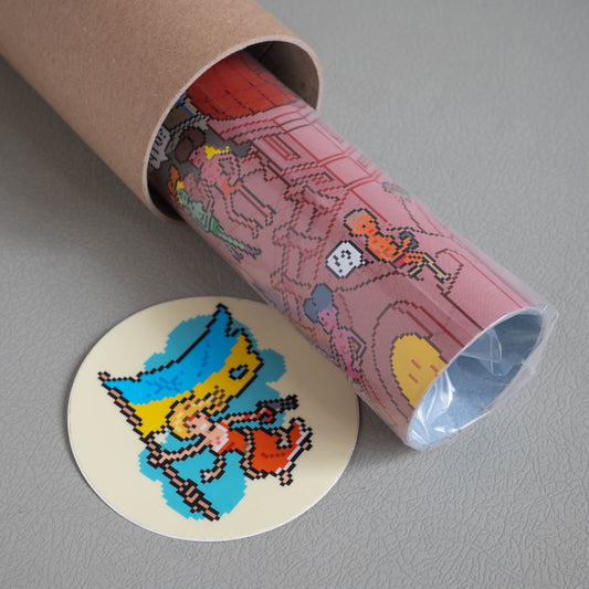 Moscow pixel art poster by eBoy