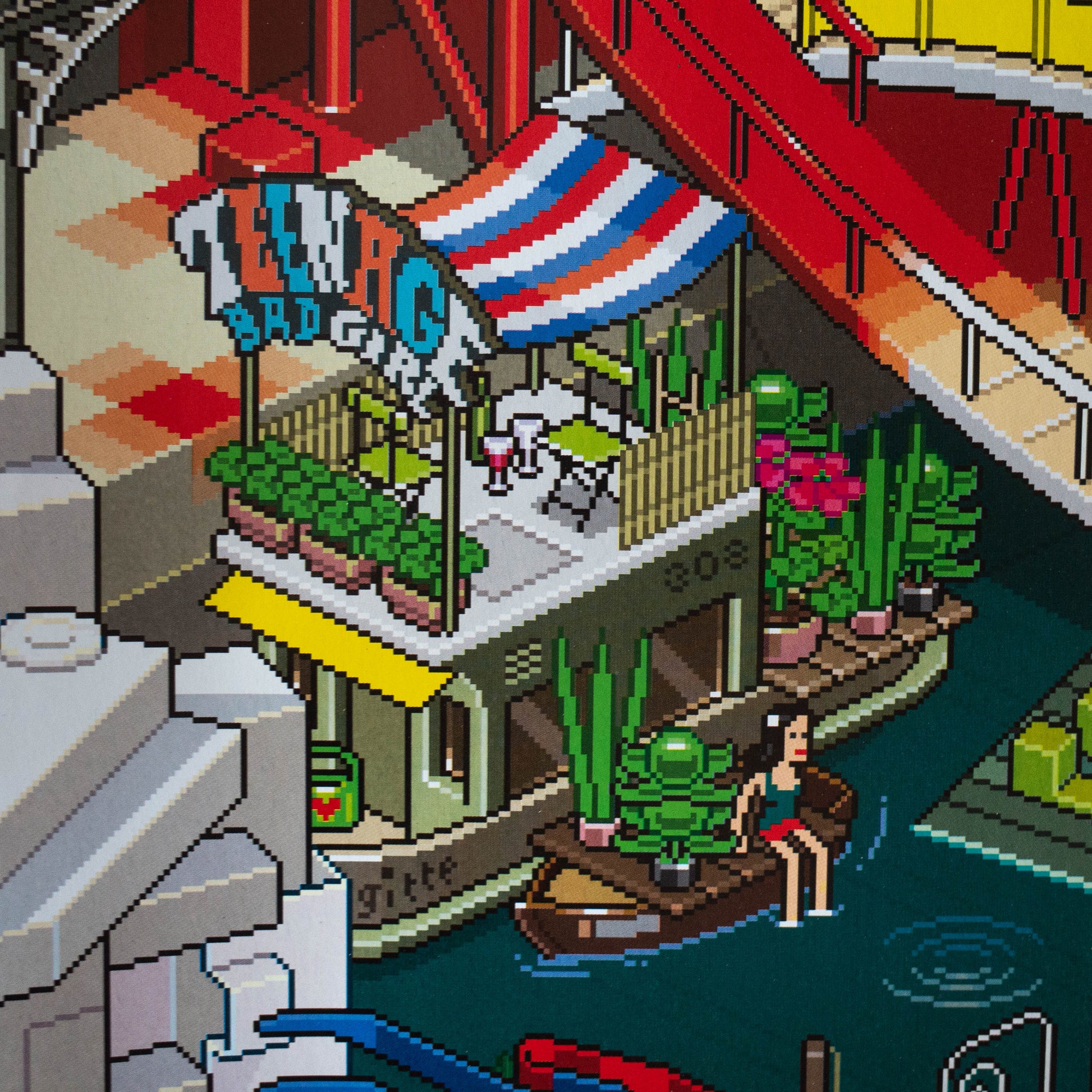 Paris pixel art poster by eBoy detail