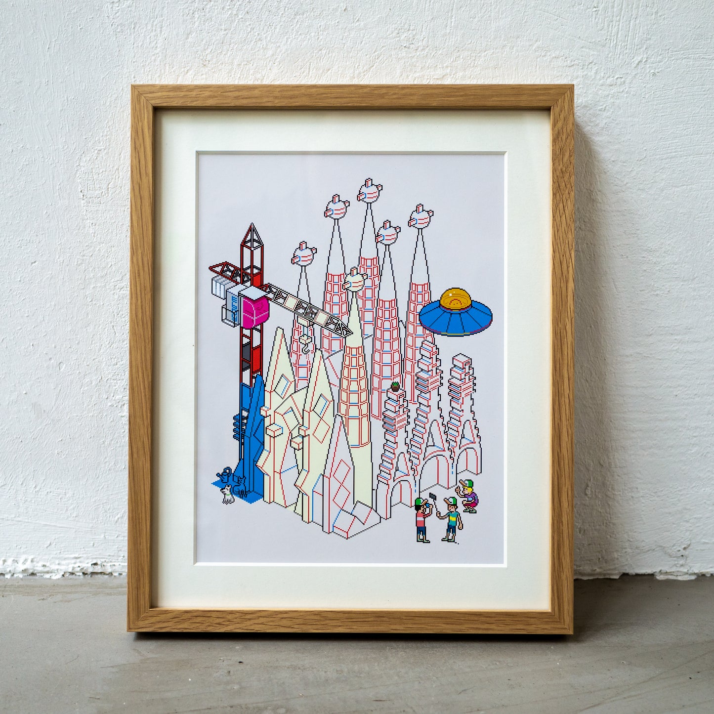 Sagrada Familia Art Print Framed