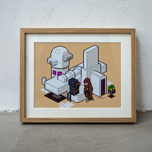 Elppa Malum Base Art Print Framed