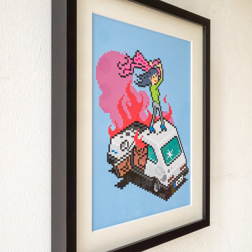 #MahsaAmini Art Print Framed