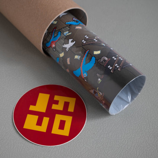 Amnesty pixel art poster by eBoy