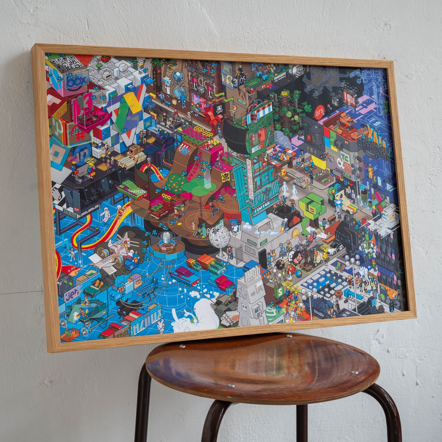 BazQux pixel art poster by eBoy