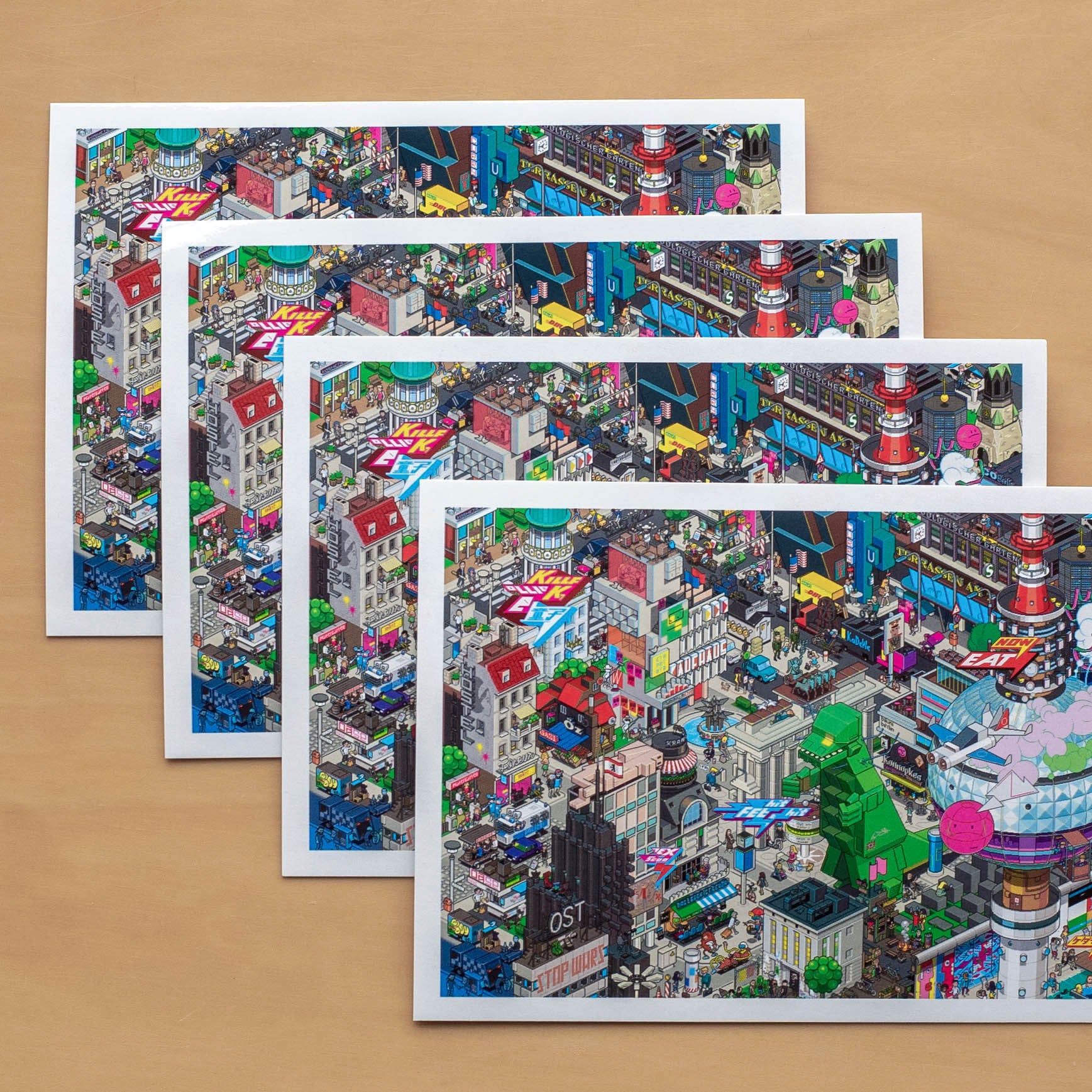 eBoy Pixel Art Postcard of Berlin
