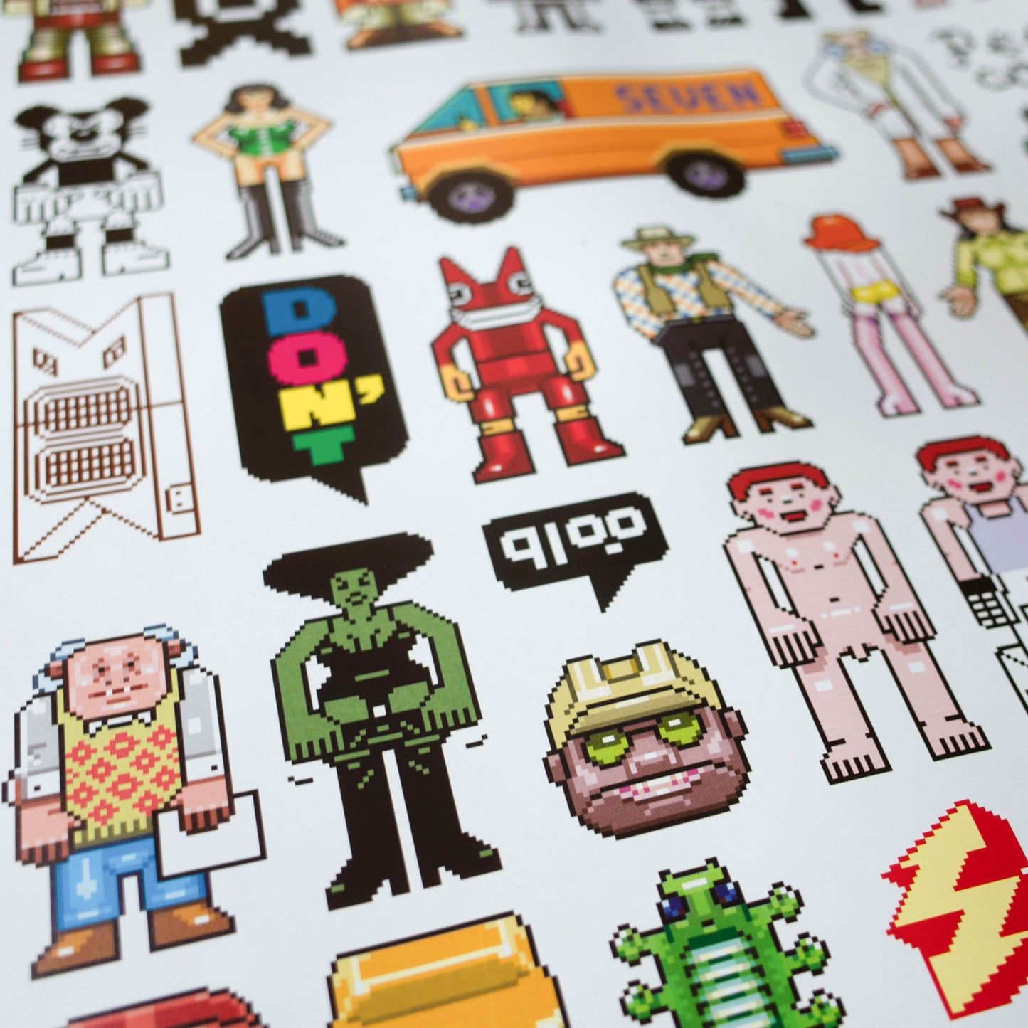 Peecol pixel art poster by eBoy