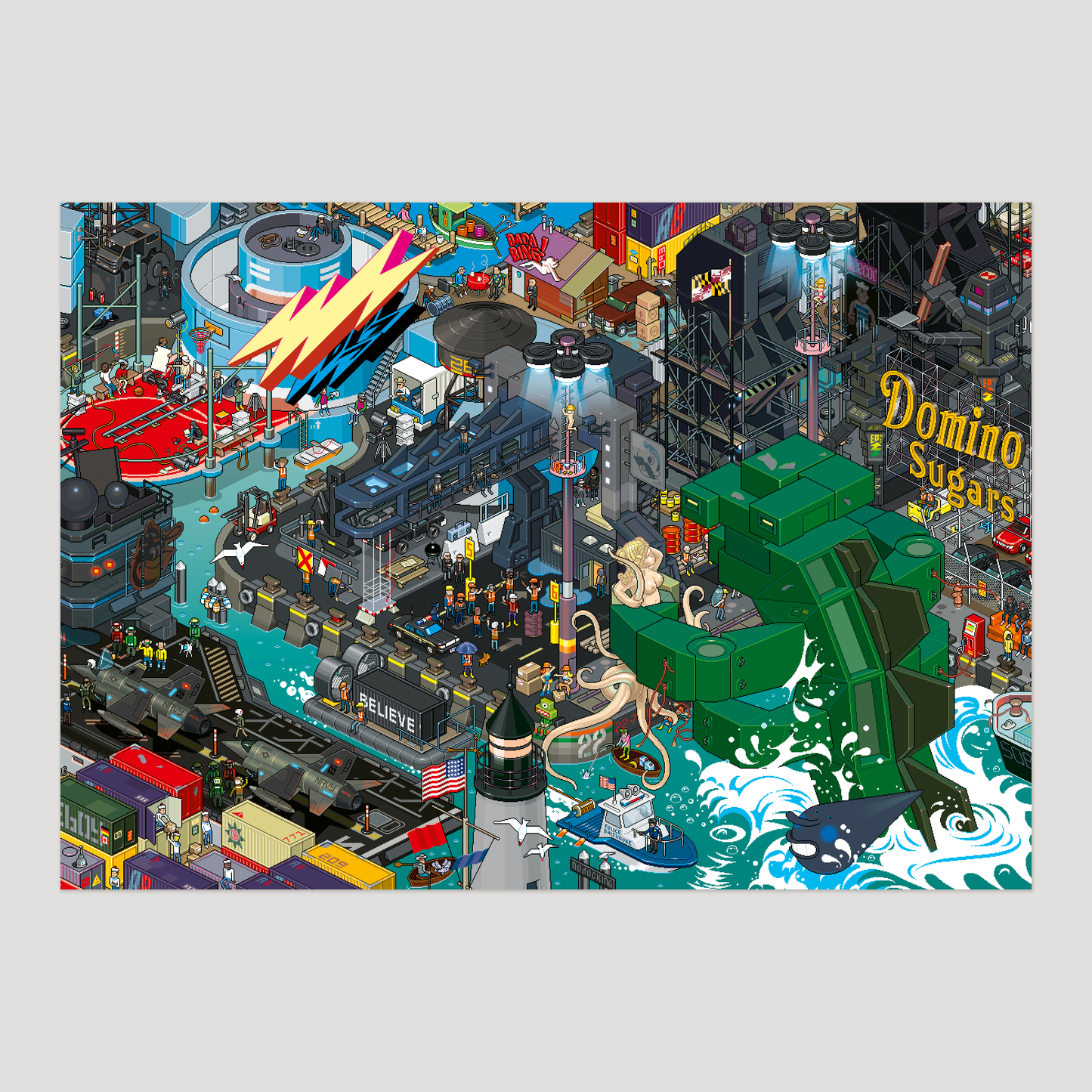 Baltimore pixel art poster by eBoy