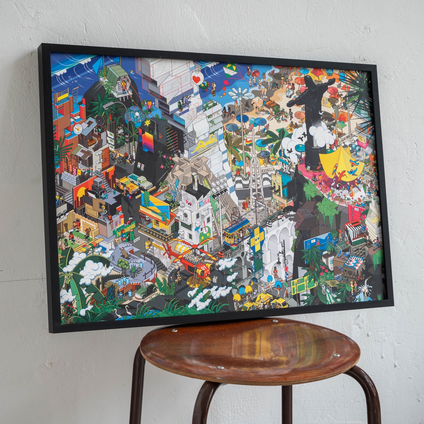 Rio de Janeiro pixel art poster by eBoy