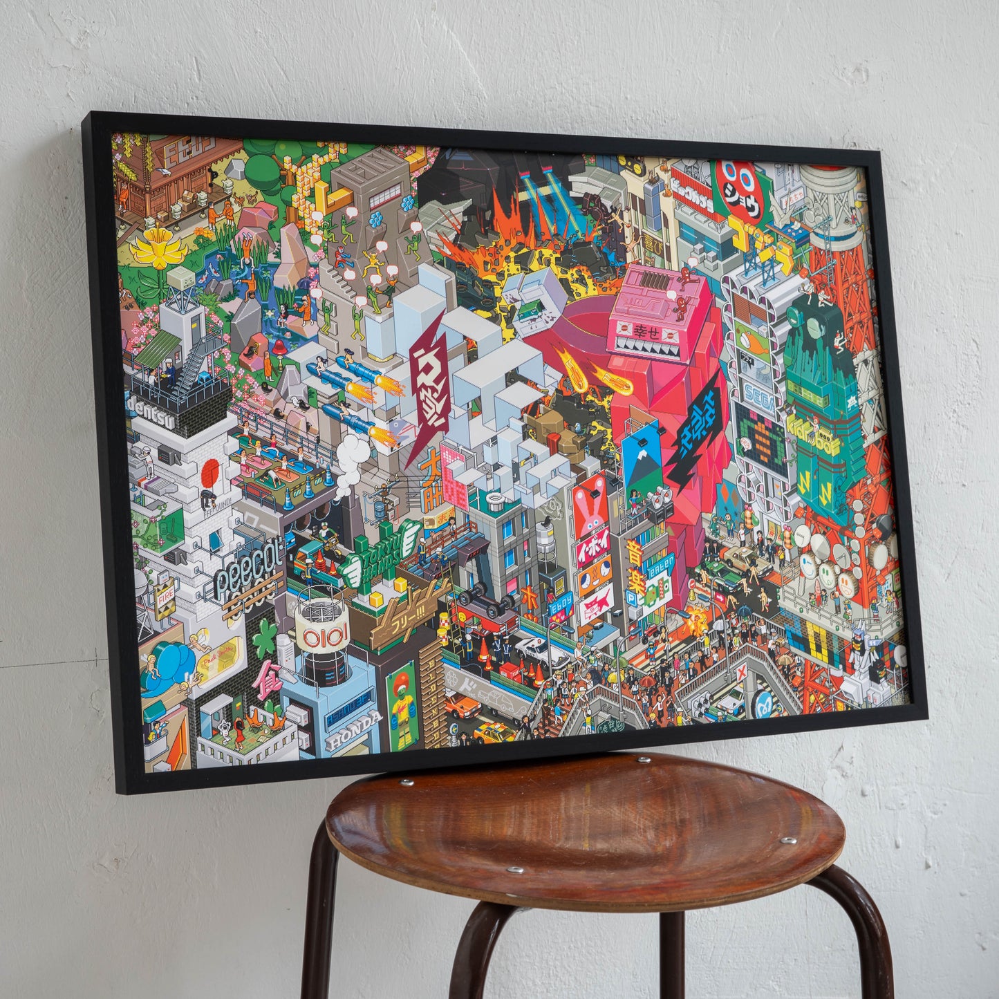 Tokyo pixel art poster by eBoy