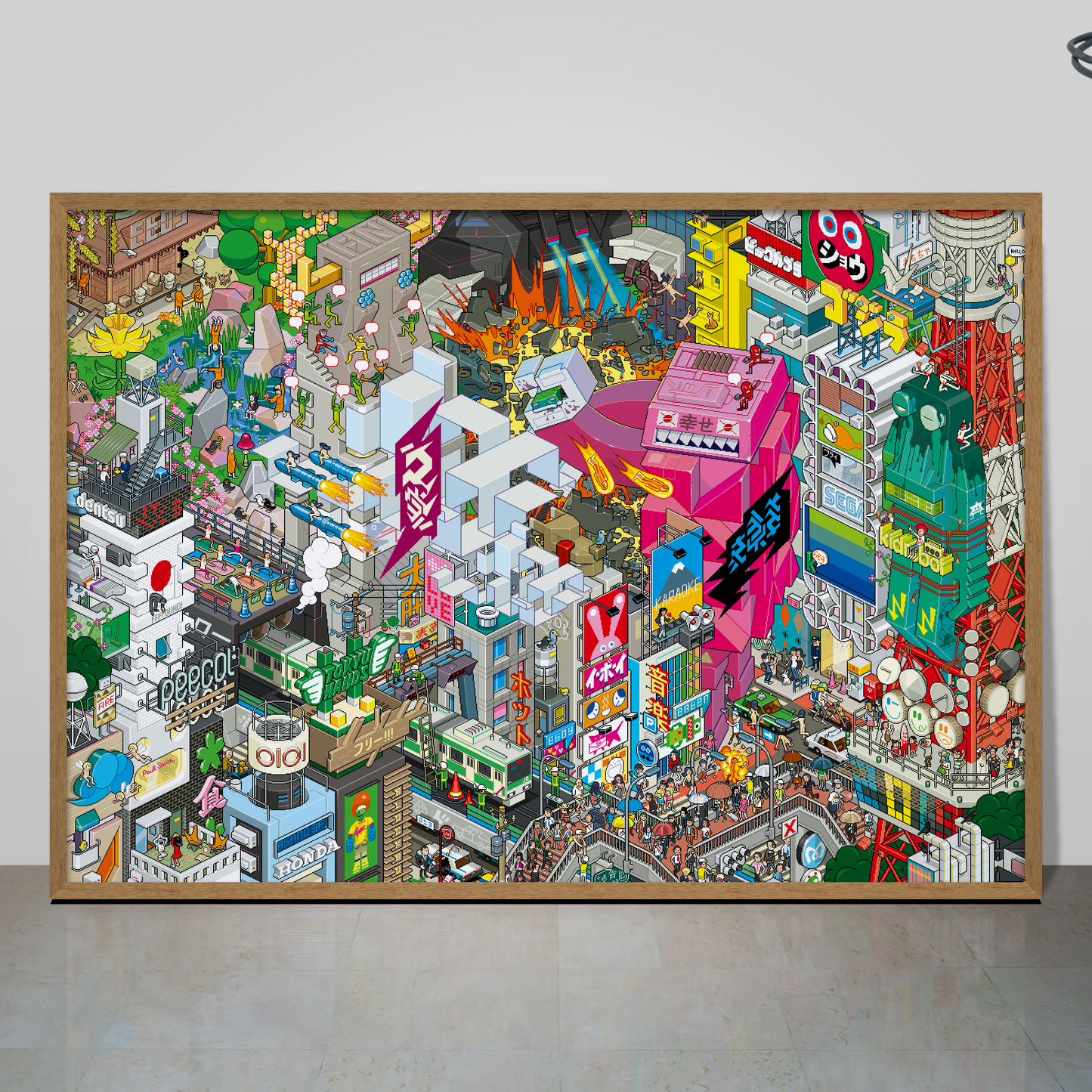Tokyo pixel art poster by eBoy