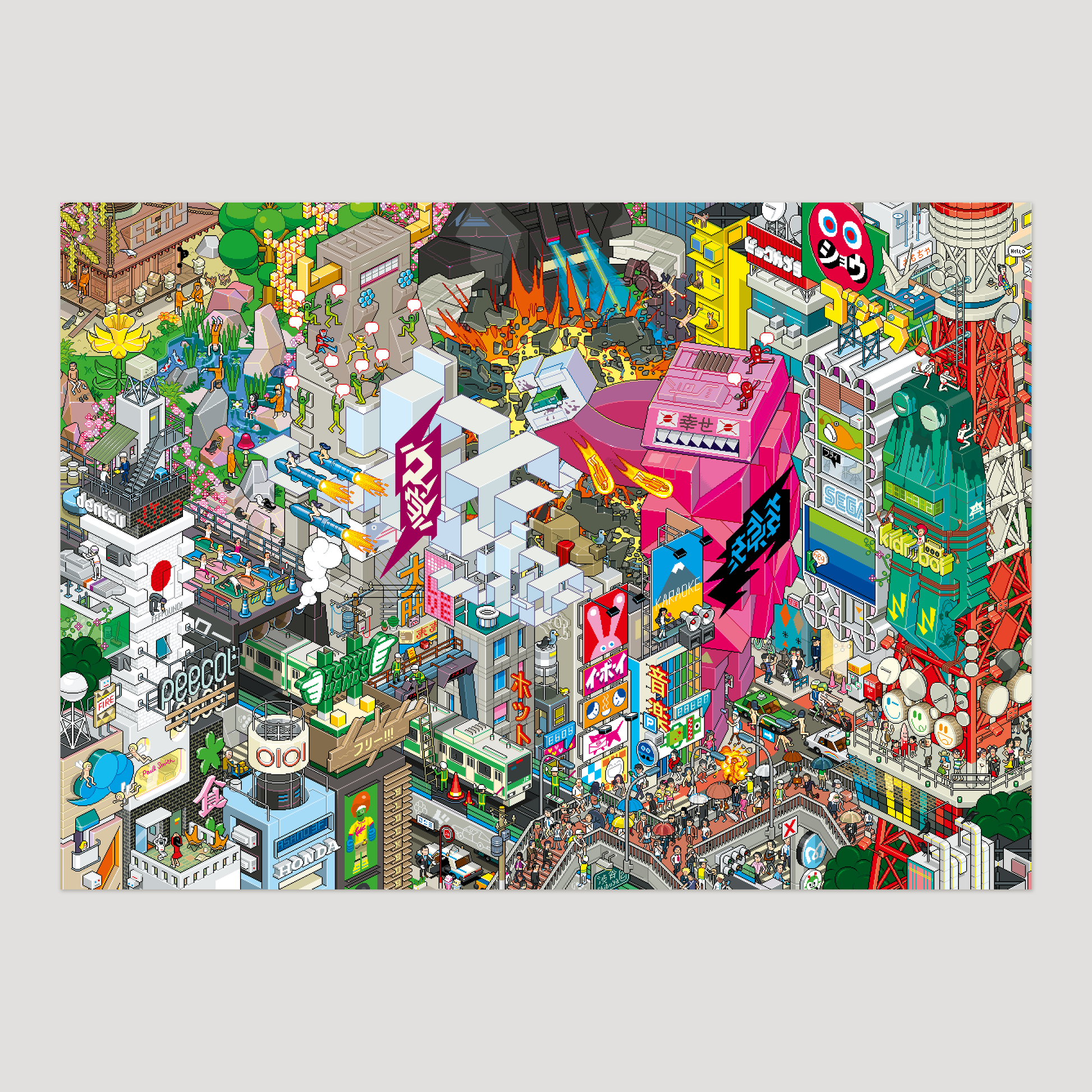 Tokyo pixel art poster by eBoy