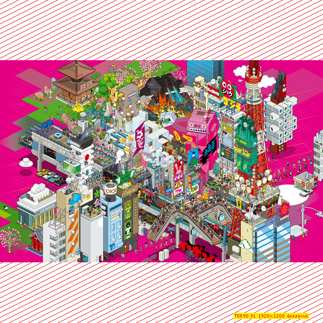 Tokyo Digital Wallpaper XL