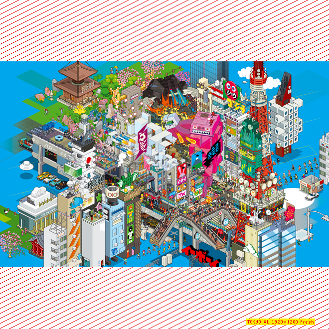 Tokyo Digital Wallpaper XL