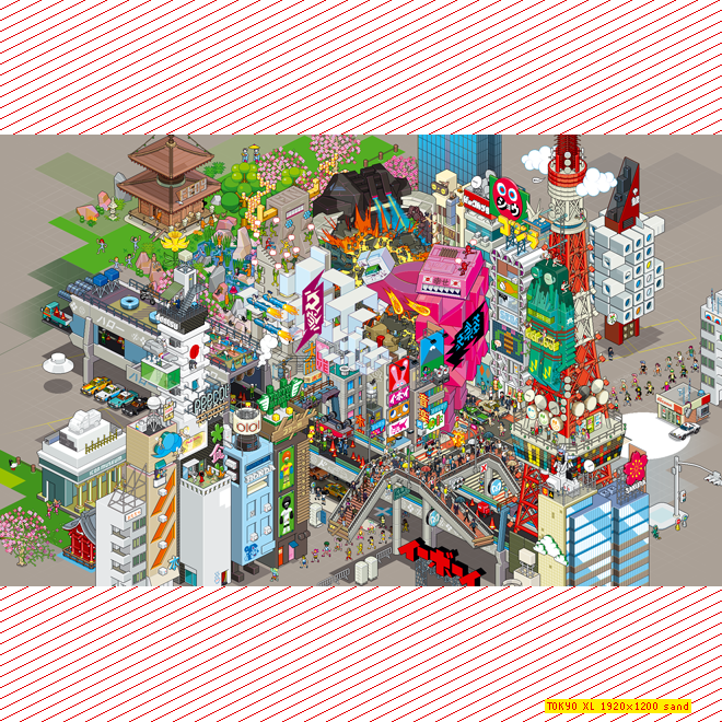 Tokyo Digital Wallpaper XL