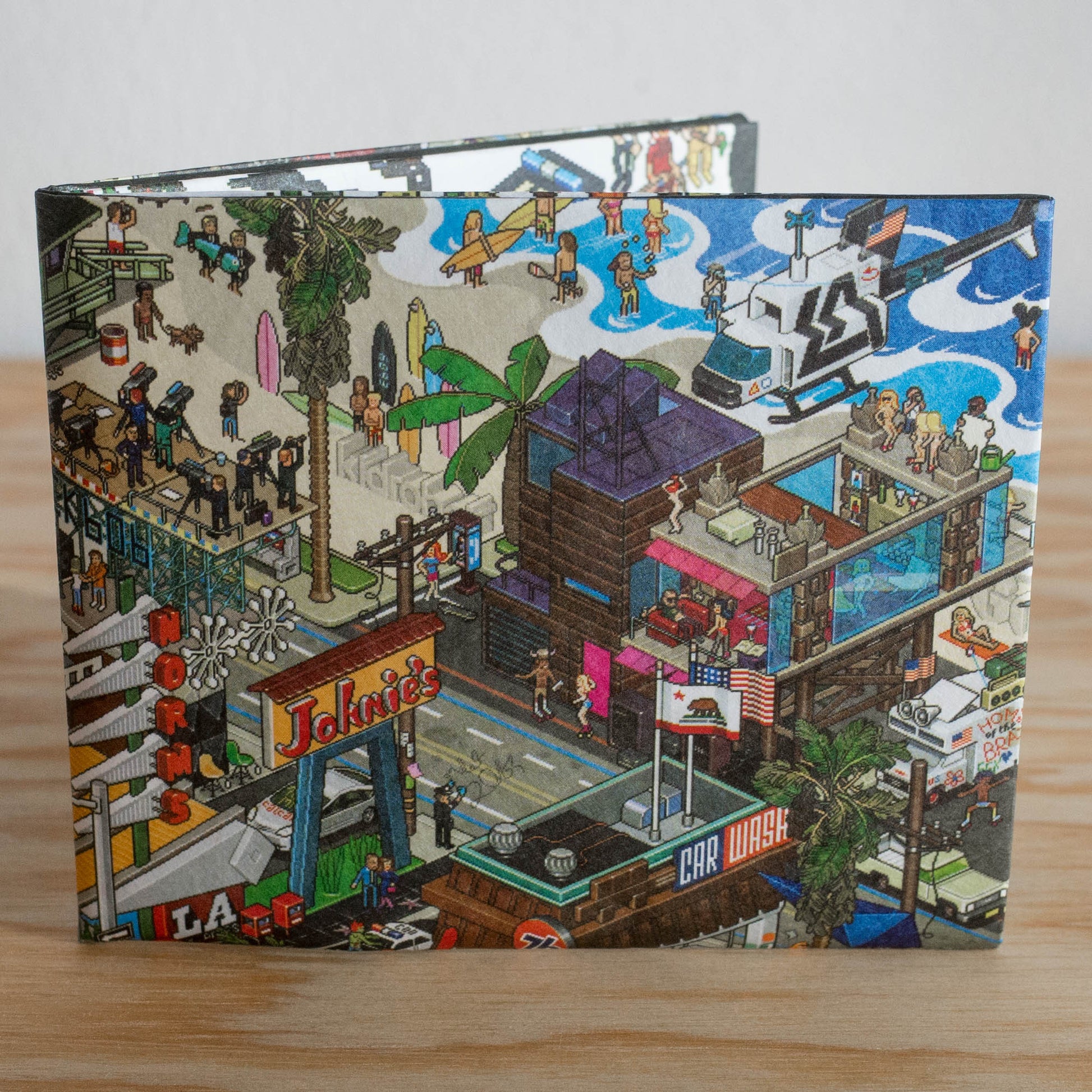 eBoy Pixel Art wallet featuring Los Angeles