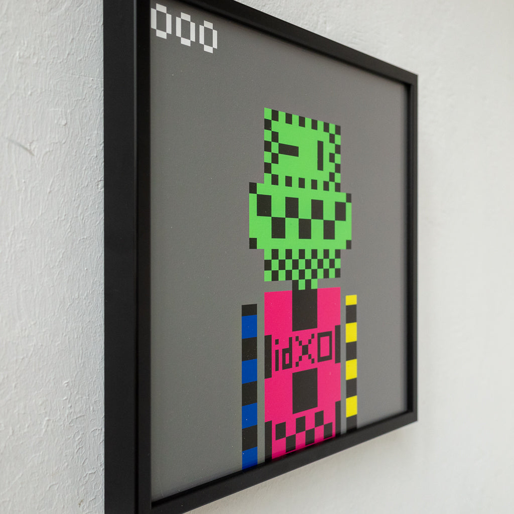 Blockbob 000 Art Print Framed