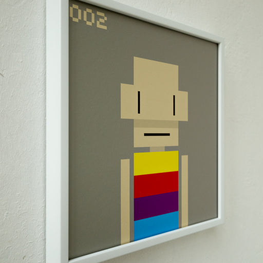 Blockbob 002 Art Print Framed