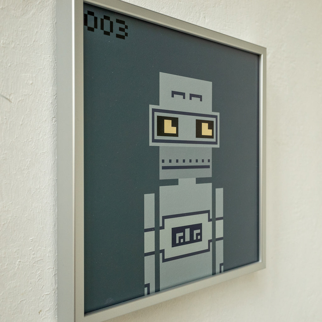 Blockbob 003 Art Print Framed