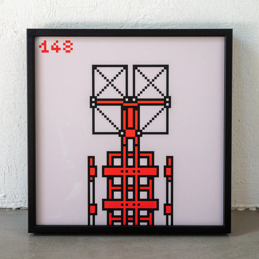 Blockbob 148 Art Print Framed