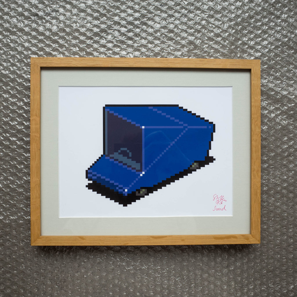 Block Racer Keyola Art Print Framed