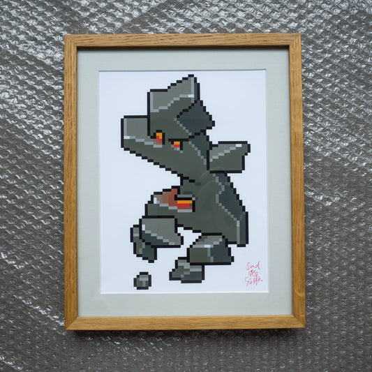 Rock Guy Art Print Framed