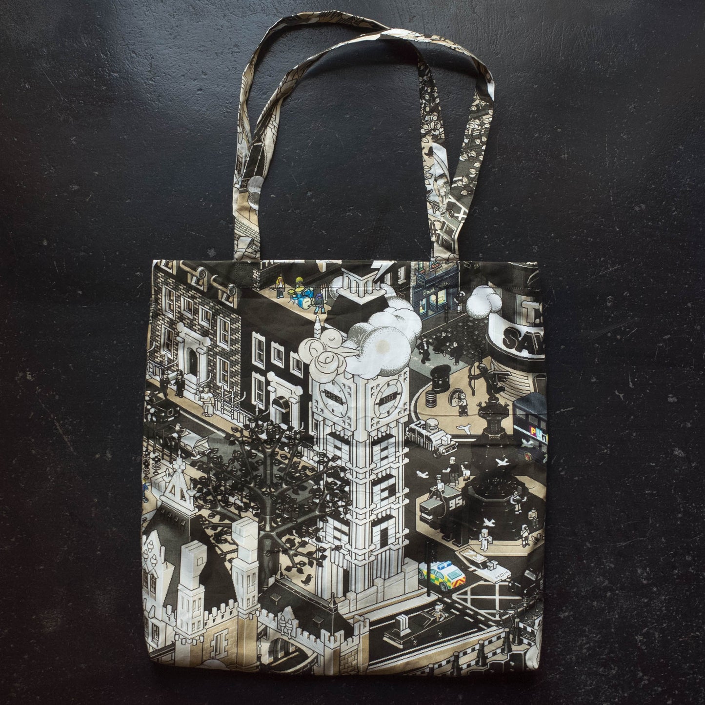 eBoy Pixel Art tote bag featuring London