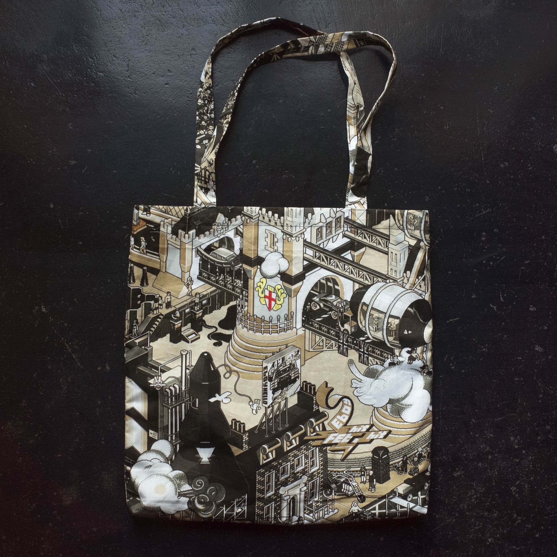 eBoy Pixel Art tote bag featuring London