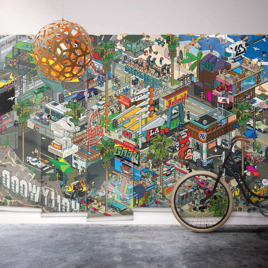 LA Mural Wallpaper